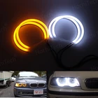 Белый светодиодный налобный фонарь Halo Angel Demon Eyes для BMW 3 серии E46 седан универсал туристический купе компактный 1998-2005