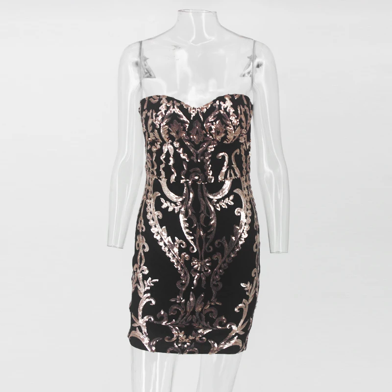 Yissang, сексуальное платье с открытыми плечами, расшитое блестками, женские Короткие вечерние платья, облегающее Бандажное платье, женские вечерние платья