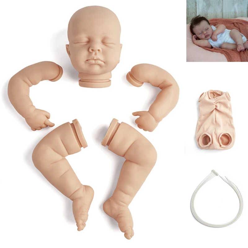 

20 Inches DIY Kit Loulou Bebe Reborn Doll Lifelike Newborn Baby Vinyl Unpainted Toys Gift For Girls Children