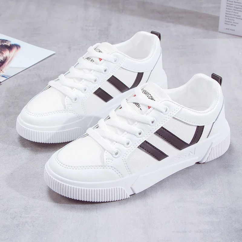 

High Qualiy Fashion Women Sneakers Lace Up Comfortable Classic ladies Flats Breathbale Solid MS Shoes