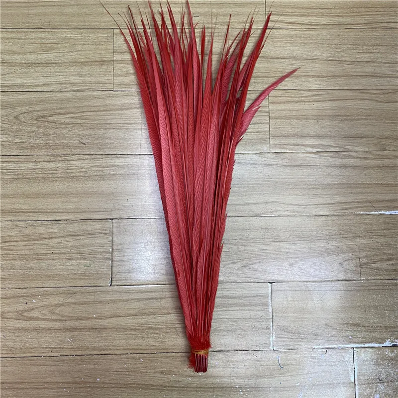 Plumas De cola De fais&aacute;n, suministros De decoraci&oacute;n artesanal, 24-28 pulgadas/60-70CM, 50 unids/lote-4