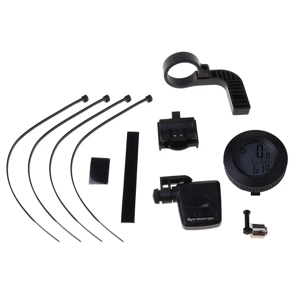 Bicycle Computer Round Stopwatch Wireless Waterproof Bike Riding Speed Meter Handlebar MTB Outdoor Cycling Digital | Спорт и