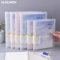 a5 b5 detachable student horizontal line loose leaf notebook transparent pp cover notepad office stationery notebook