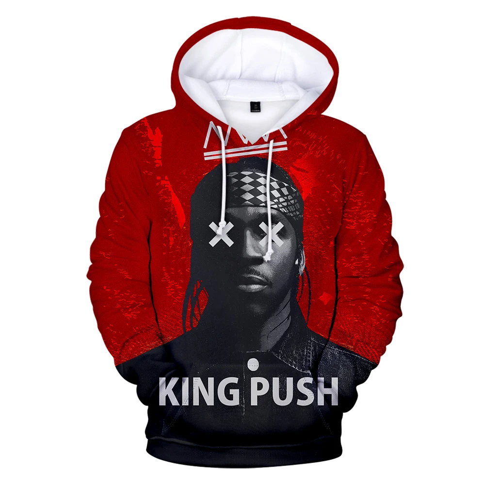 

Hot Sale Pusha Hoodie Sweatshirt Men/Women Fashion Hip Hop Hoodies Harajuku Casual Pusha Pullovers Clothing