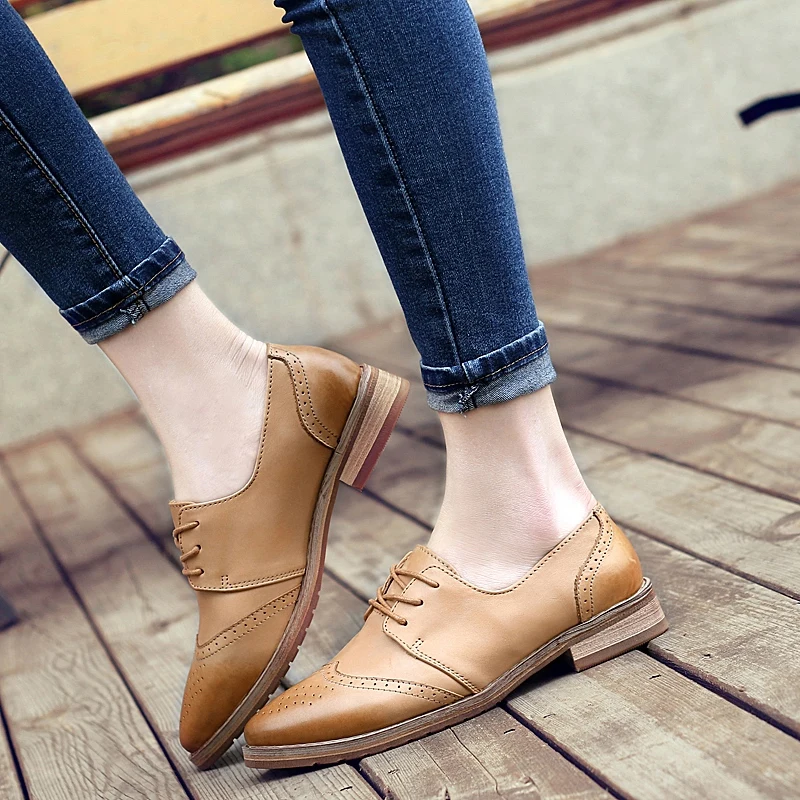 Новинка 2020 женские туфли формальные классические в стиле броги женская