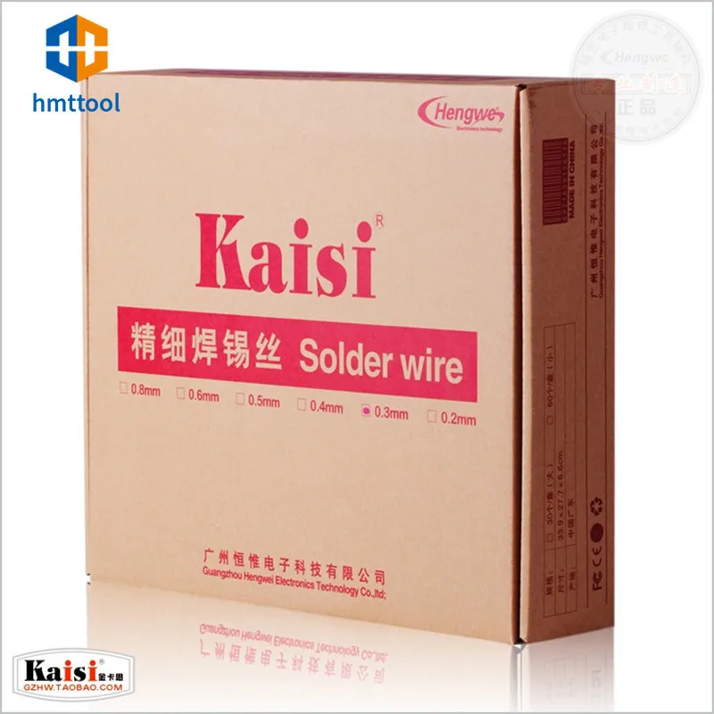 

Kaisi Flux 1.2% Rosin Core Tin Lead Solder Wire For Welding Works Repair Tools 50G (0.3mm / 0.4mm / 0.5mm / 0.6mm)
