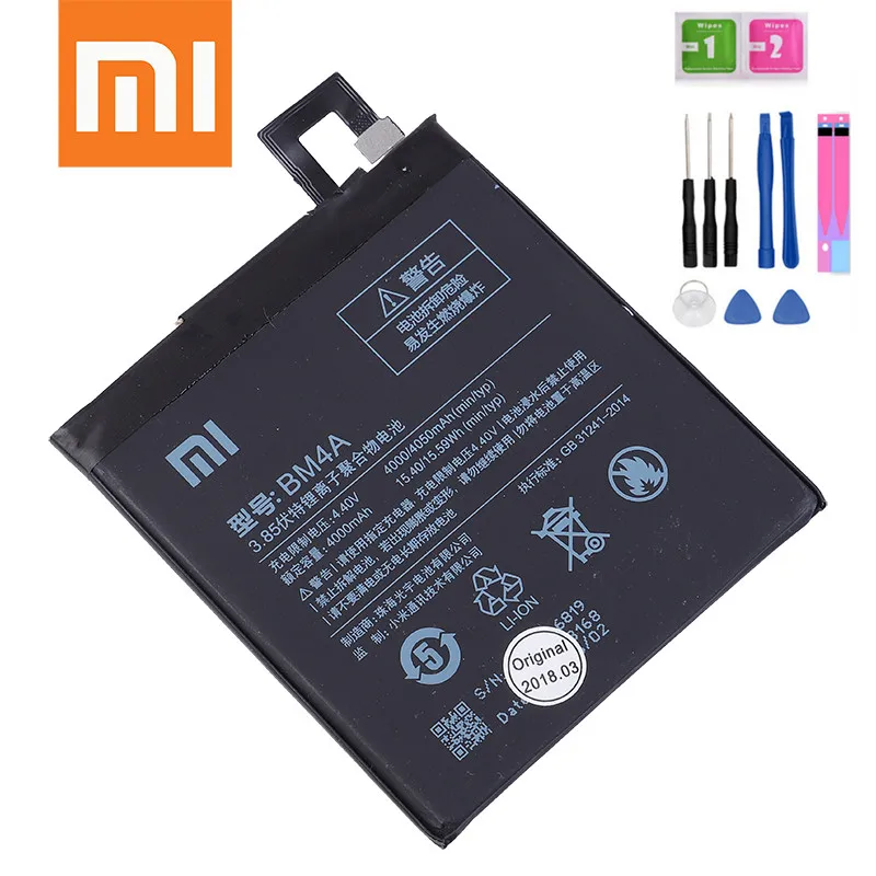 Original Xiaomi Redmi Pro battery BM4A bm4a battery Mobile Phone Batteries for Xiaomi Redmi Pro Battery+tools