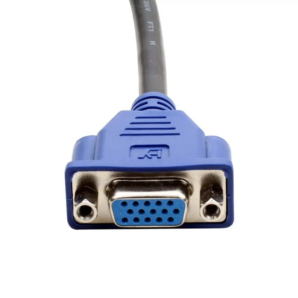 DVI-I DVI 24 + 5 Pin типа папа к 2 VGA Женский сплиттер монитор видео адаптер кабель Шнур |