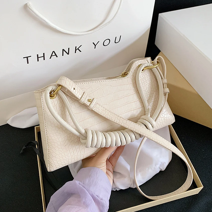 

TOYOOSKY Retro Alligator Pattern Women Messenger Handbags sac PU Leather Casual Solid Zipper Shoulder Bags Bolsa Mujer 2020
