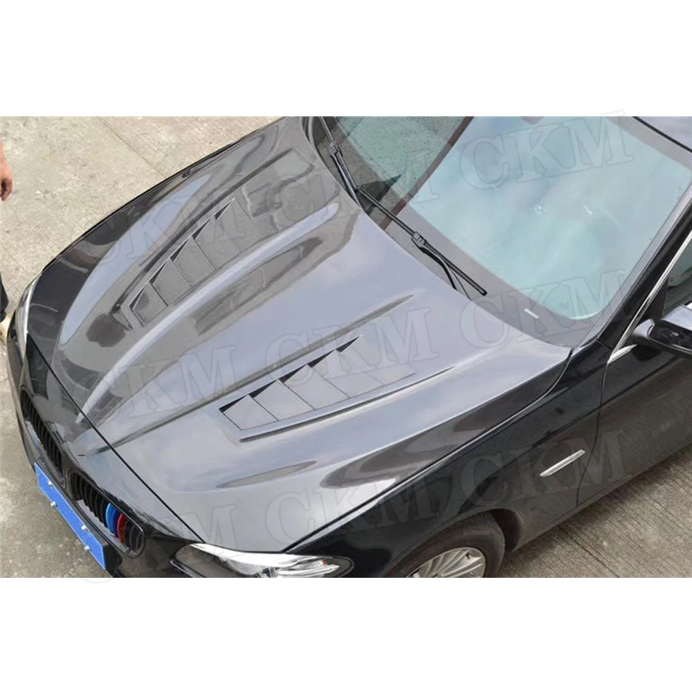 Передняя крышка капота двигателя из углеродного волокна для BMW 5 серии F10 520i 525i 530i