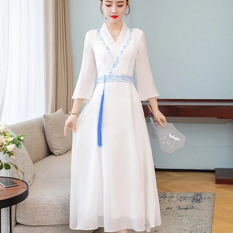 2020 cheongsam платье ao dai вьетнамское aodai Вьетнам цветочный принт qipao винтажная Новинка