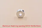 Зажимное кольцо из алюминиевого сплава тип открытия SCS10 10 мм кольцо оптическая ось хлопковый воротник линейный вал сиденья 10 мм x 30 мм x 10 мм 1 шт.