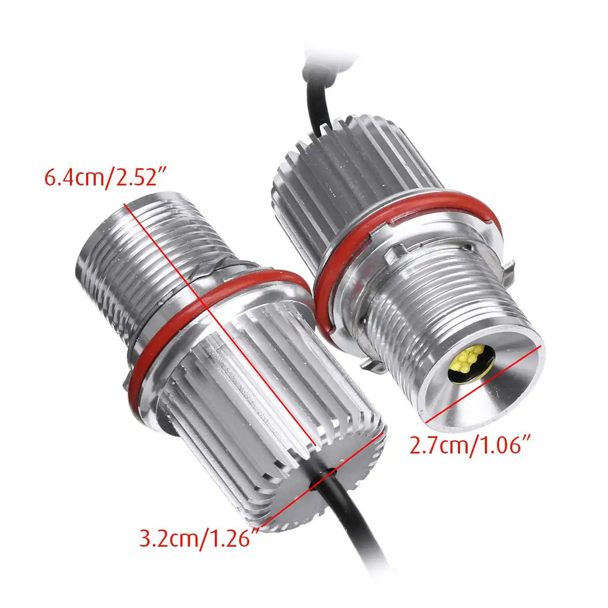 

2pcs 45w White Led Car Angle Eyes LED Marker HALO Ring Light Bulb For BMW E39 E53 E60 E61 Super Bright Energy