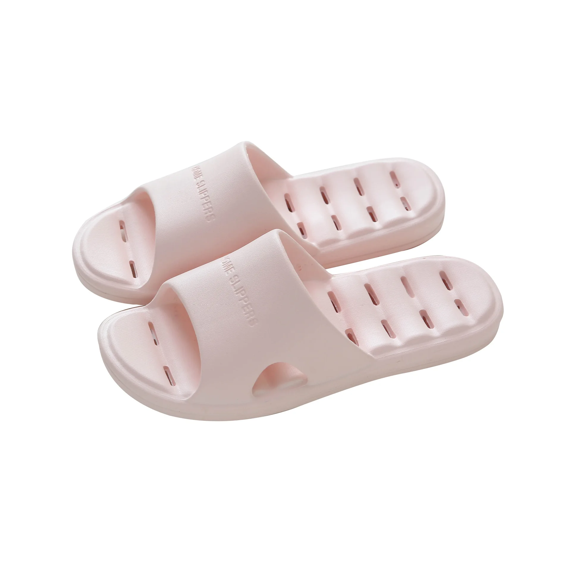 

New EVA rubber and plastic house slippers summer soft hollow leakage slippers
