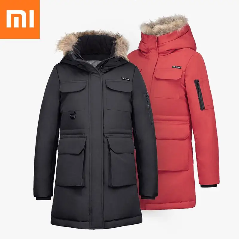 

Clearance Xiaomi 90 Fun Women Winter Down Coat Outdoor Leisure Long Down Jacket 80% Goose Coat Ip4 Waterproof Down Jacket