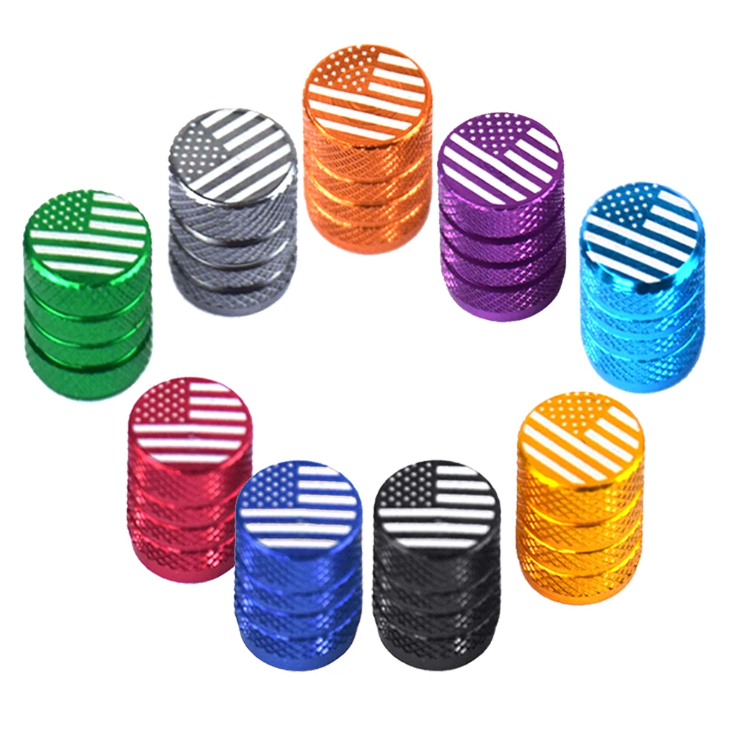 

Lots 4 Car Schrader Valve Cap Anti-Rust Fashion Bike Motorbike Valves Dust Cover