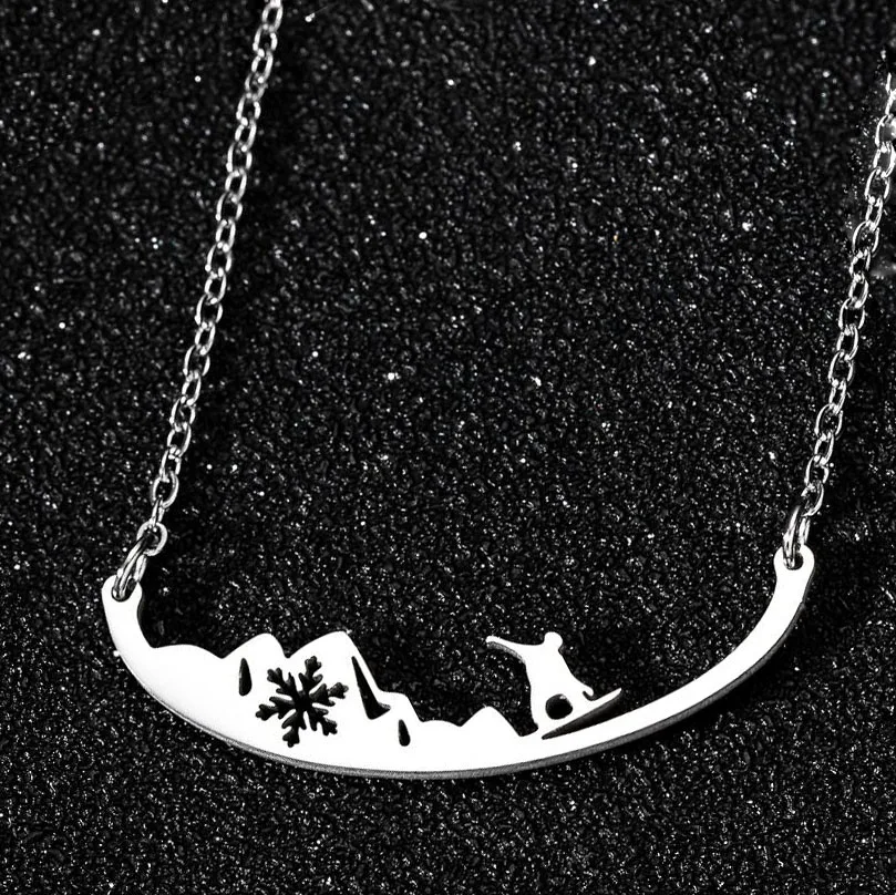 Роскошные ювелирные изделия ожерелье подвеска для сноуборда ожерелья катания на