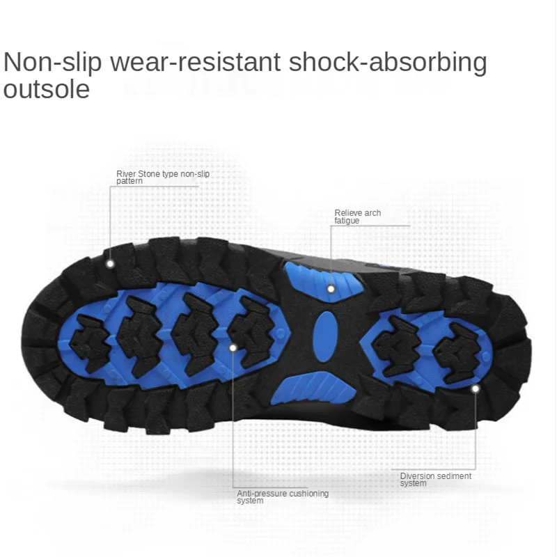 

Autumn Winter Men Fishing Shoes Waterproof Wear-resisting Leather Shoes New Popular Outdoor Sport Shoes Climbing Fishing Shoes