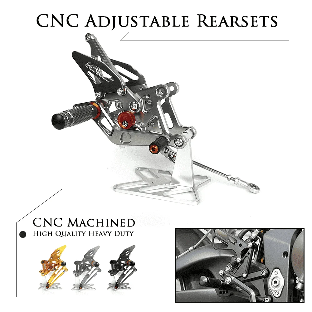 

Motorcycle Accessories CNC Aluminum Footrest Rear Sets Adjustable Rearset Foot Pegs for HONDA CBR250R CBR300R CBR 2011-2013