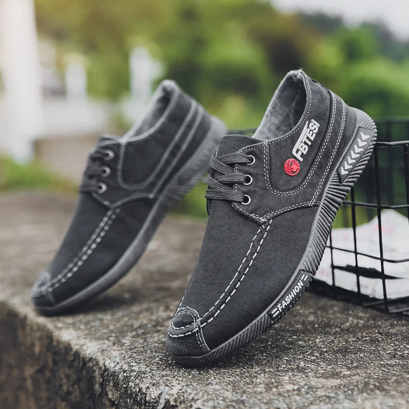 Туфли мужские Fash Denim холщовые кроссовки без шнуровки Повседневная дышащая обувь