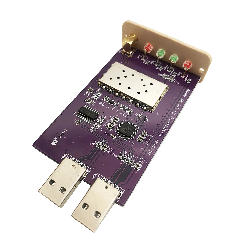 Портативный радиоинтерфейс SHARI SA818 Ham Allstar совместим с Raspberry Pi 2/3/4 hosted node UHF 1W |