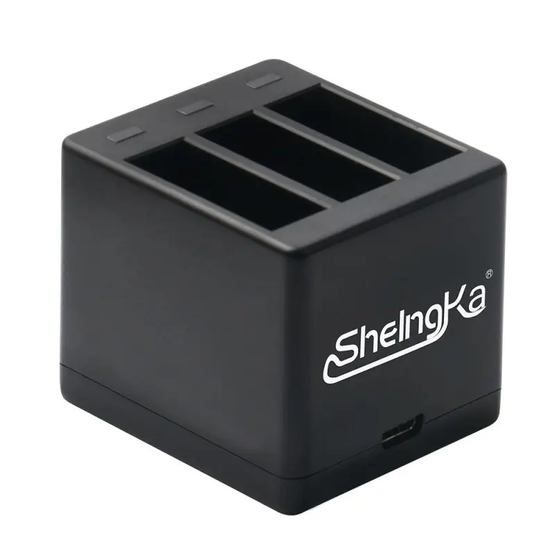 Быстрое 3 канальный блок питания с Батарея Зарядное устройство USB кабелем для GoPro