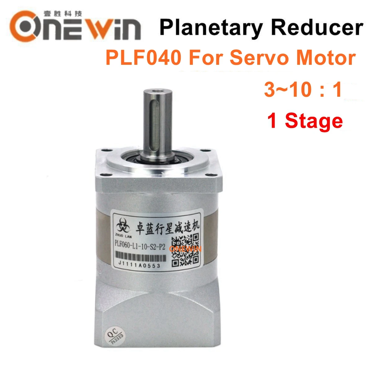 Engrenagem do Aço Fase para o Redutor de Velocidade do Servo 3 da Caixa de Engrenagens de Nema17 Motor de 40mm Relação Planetária 10 : 1 Carbono Plf040 4 5 7