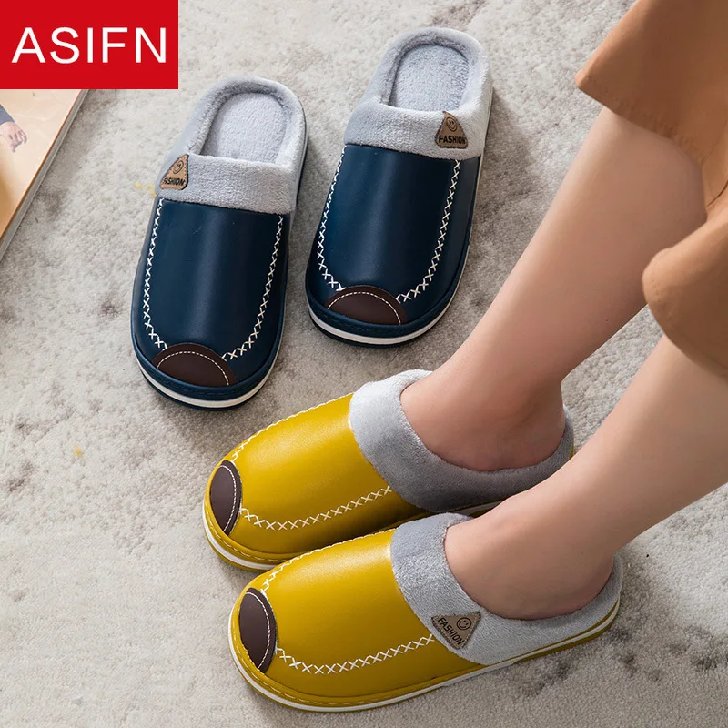 Зимние хлопковые ботинки ASIFN для мужчин и женщин Нескользящие водонепроницаемые