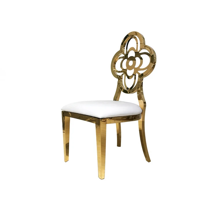 

Noedic style PU leather stainless steel dining hair with backrest leisure durable furniture with best price for sal restaurant