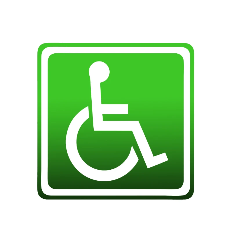 Наклейки для автомобиля DecalsMe модные наклейки инвалидов парковки ПВХ 13 см * |