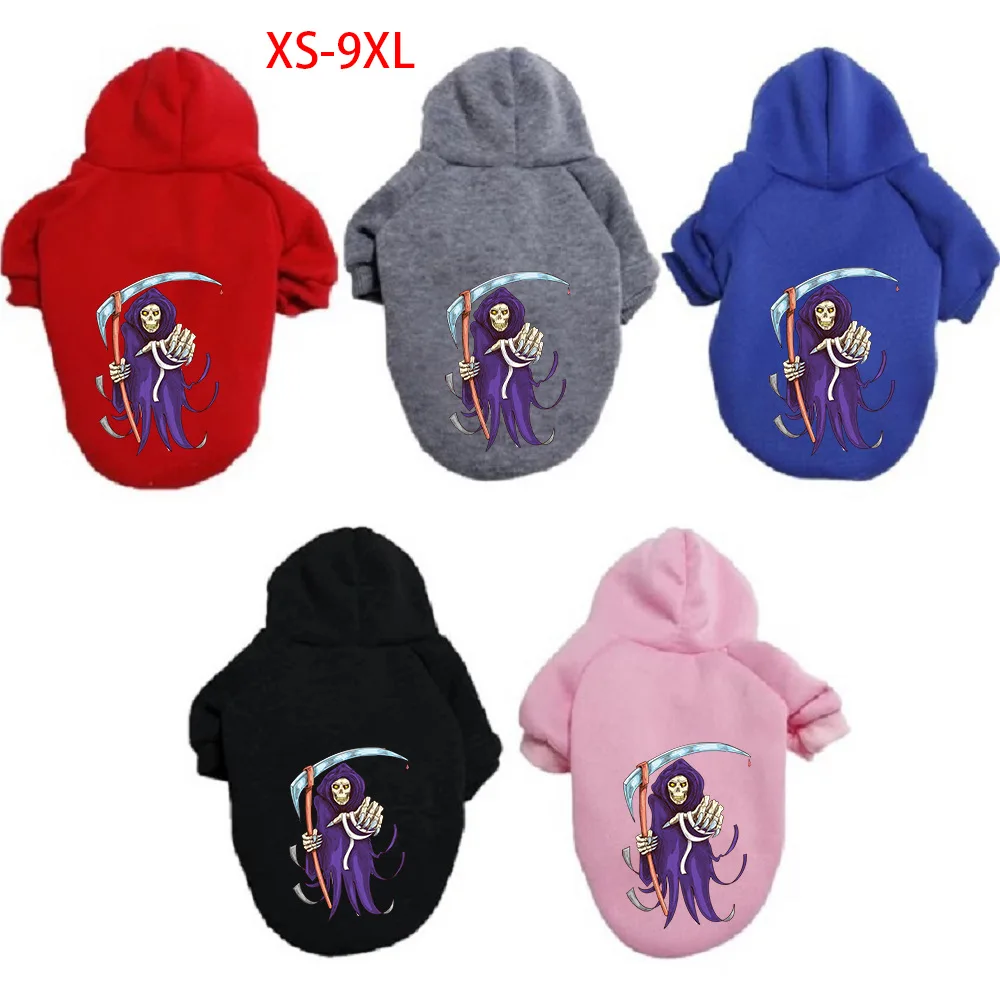 

Одежда для собак на Хэллоуин, осенне-зимняя теплая толстовка с подкладкой для больших собак, свитер, одежда для щенков корги, померанского ч...