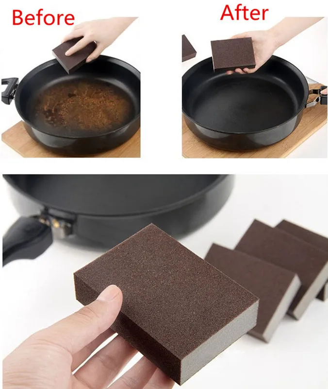 5 шт. волшебный спонж стиратель хлопок нано-наждак губки для офисных туалетных