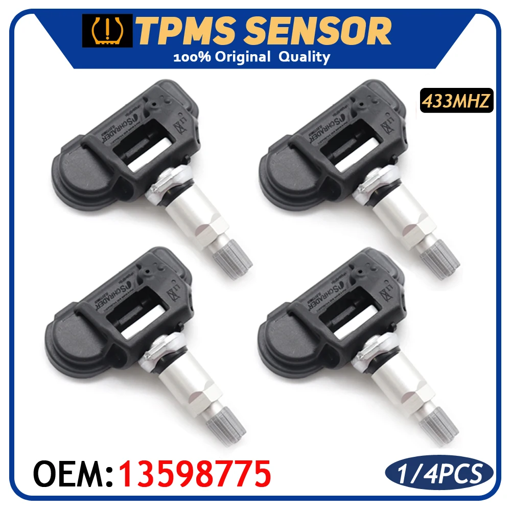 

Автомобильный датчик давления в шинах 13598775 TPMS для Opel Adam Astra J Cascada Insignia Zafira Tourer Chevrolet Corvette 433 МГц