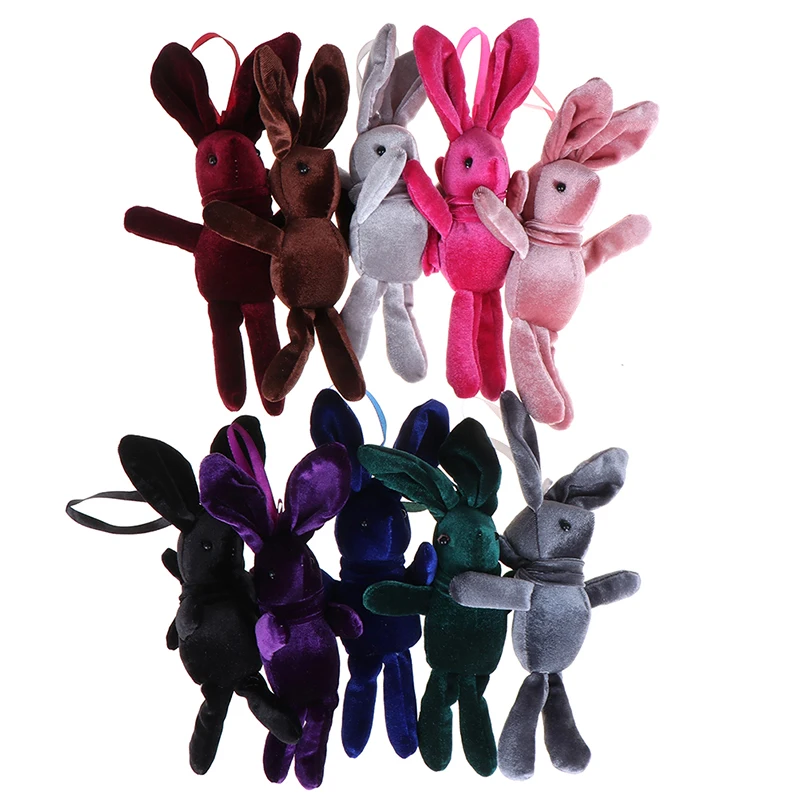Длинные ноги кролик плюшевые игрушечные животные платье брелок для ключей