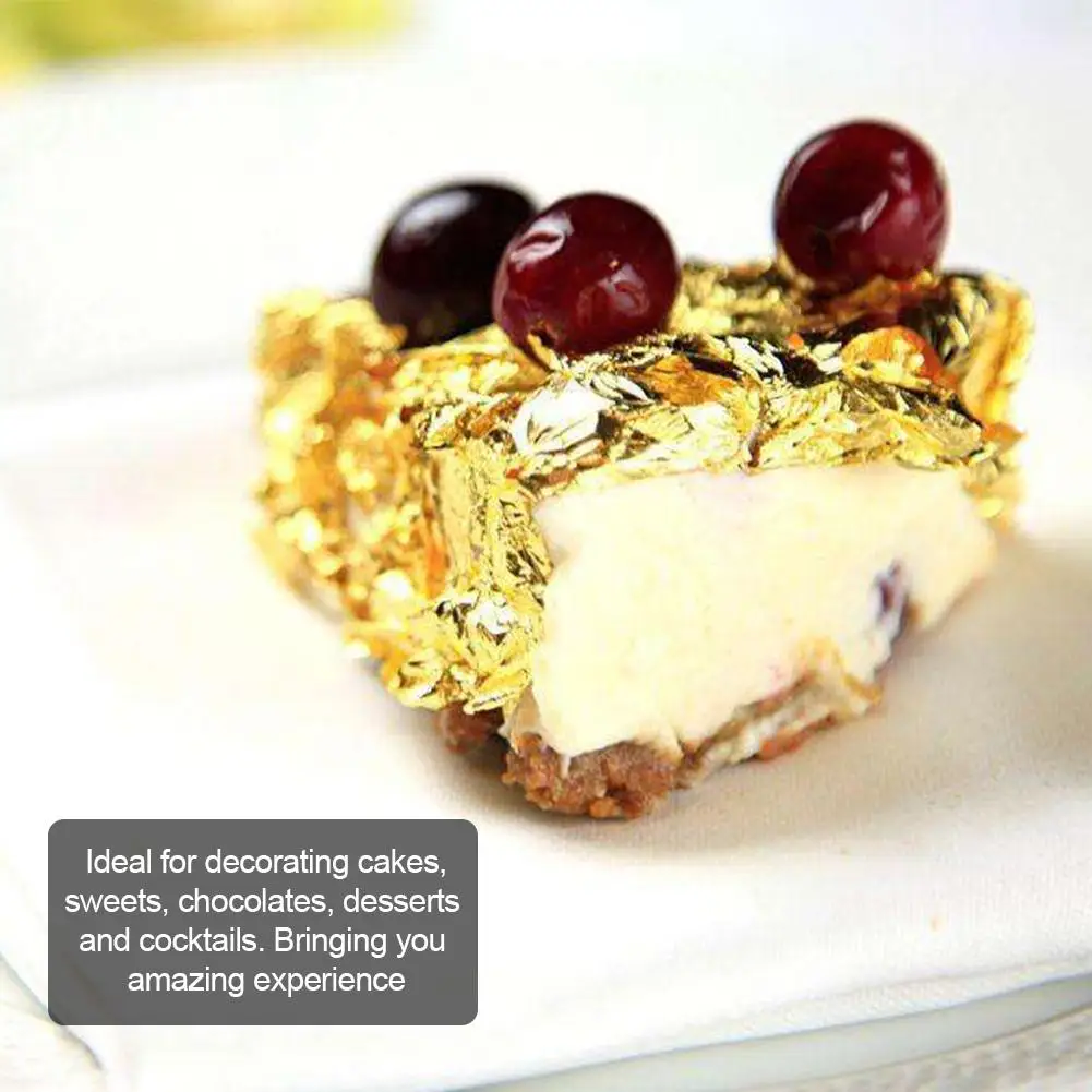 10 мл бутылки съедобный Золотой Фольга Листы Торт украшениях и инструменты маска