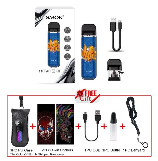 NOVO 2 VAPE Набор SMOK Novo 2 SMOK Pod, электронная сигарета, стартер, ручка с аккумулятором 800 мАч, 2 мл, катушка VS NORD - Цвет: NOVO 2 VAPE
