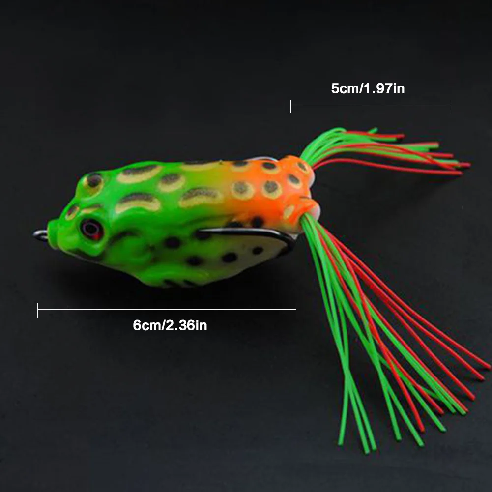 

5Pc Lure Fishing Bait Fishing Snakehead Bass Jointed Trout Swim Bait Frog Super Frog Lure Bait Simulated Pond Fishing Crank Bait