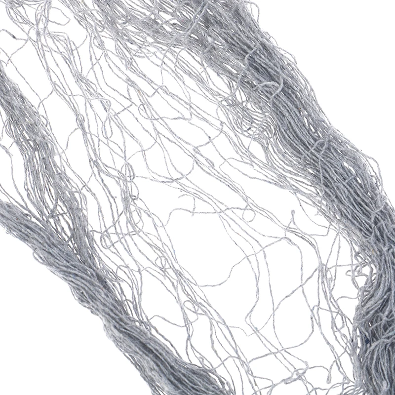 

1pcs 3.6m Halloween Gauze Decoration Super-Size Creepy Cloth Gray Black White Party Supplies roving grid Halloween gauze