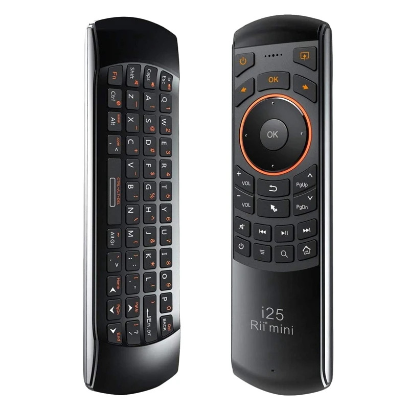 Rii Mini I25 2.4Ghz Air Mouse Remote Control with Keyboard IR Learning for Smart TV Android Box IPTV PC HTPC | Компьютеры и офис
