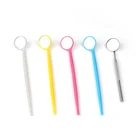 Портативное зеркало для проверки наращивания ресниц и ухода за полостью рта, с ручкой из пластика и нержавеющей стали, инструменты для макияжа, зеркало