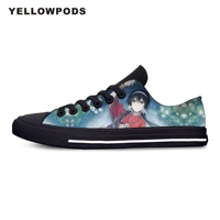 womens flats classic canvas shoes bungou stray dogs anime hot cool custom logo image printing mesh breathable outdoor shoes