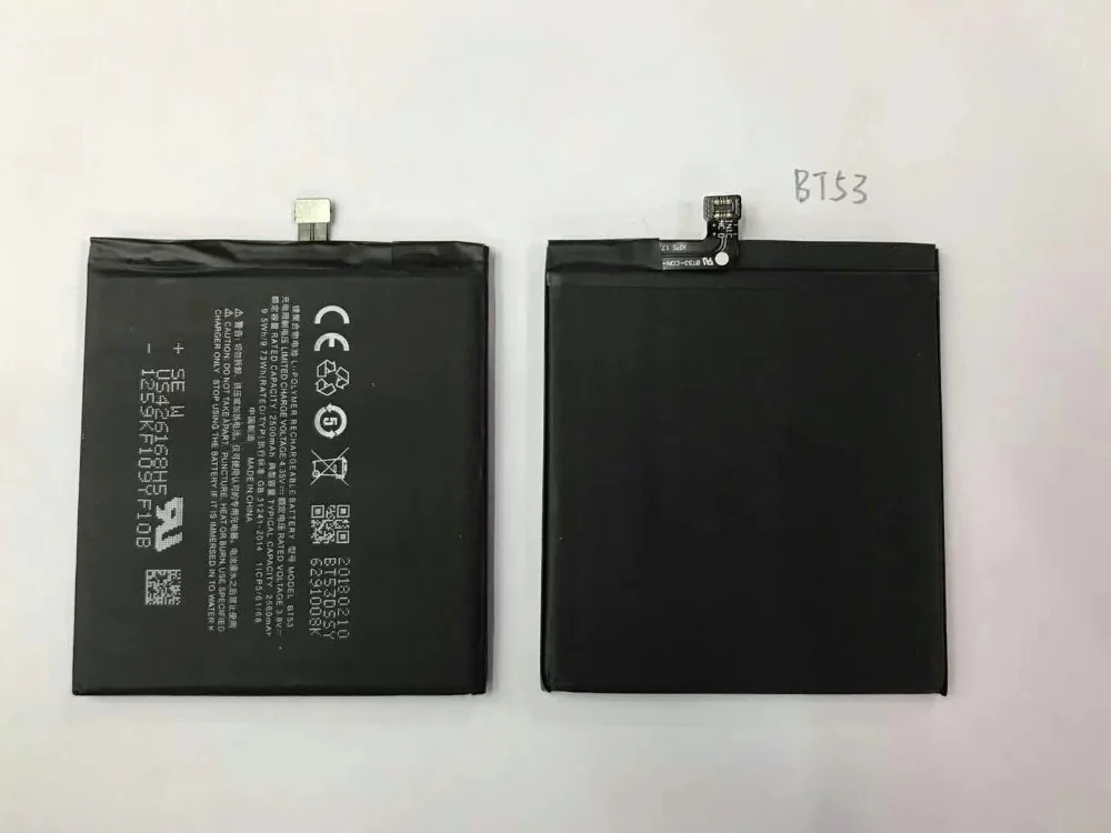 Высококачественный оригинальный резервный аккумулятор для Meizu PRO 6 BT53 2560 мАч