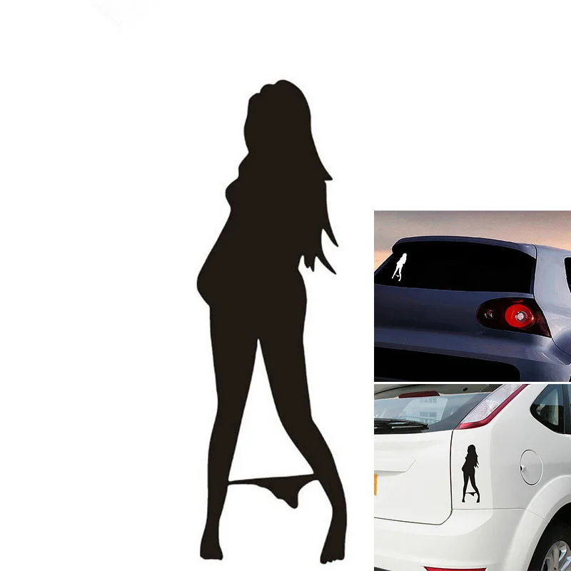2016 Sexy Girls Car Sticker Styling Decal Wearing Bikini Super Cool Exterior Accessories 1Pcs White Black | Автомобили и