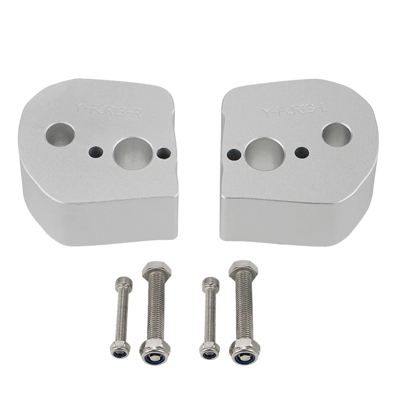 Серебряный мотоцикла Руль Riser для Yamaha TTR 1300 FJR1300 2006- 2013 2012 2011 2010 2009 2008