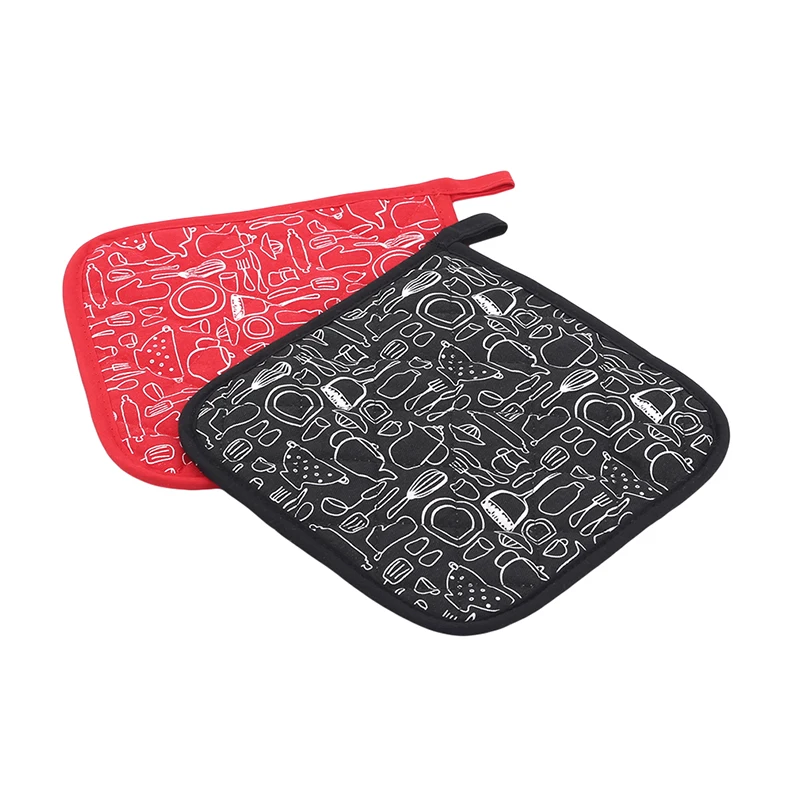 

1Pcs Non-slip Cotton Mat Kitchen Cooking Microwave Gloves Baking BBQ Potholders Oven Mitts Pot Holders Kitchen Pocket Tool
