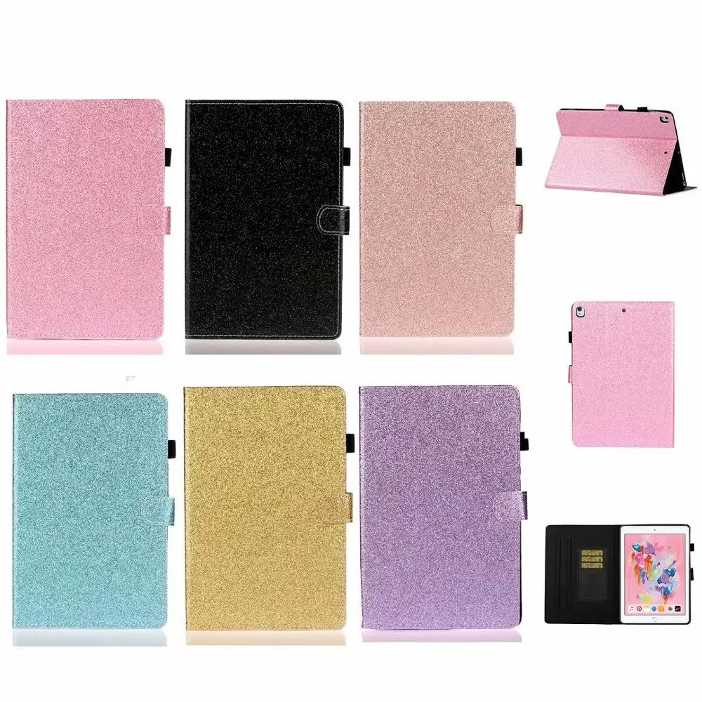 

Glitter Tablet Cover For Lenovo Tab M10 X605F 10.1 Case Shockproof Flip Leather Card Slot Silicon Stand Protective Tablet Case