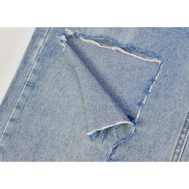

Woman Jeans High Waist Ripped Jeans Big Size 2021 Clothes Wide Leg Denim Hole Blue Streetwear Fashion Vintage Loose Pants KZ169