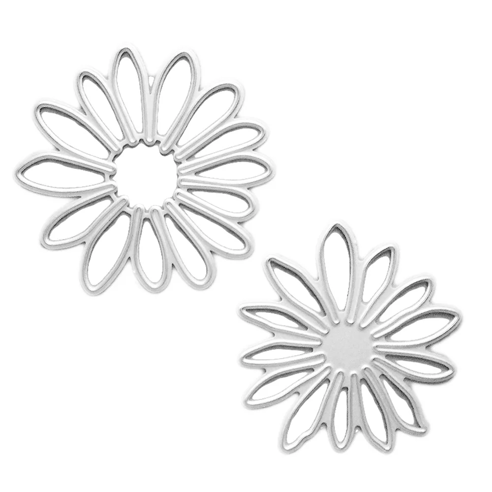 6 шт. углерода Сталь с цветочным узором и металлическими элементами листья