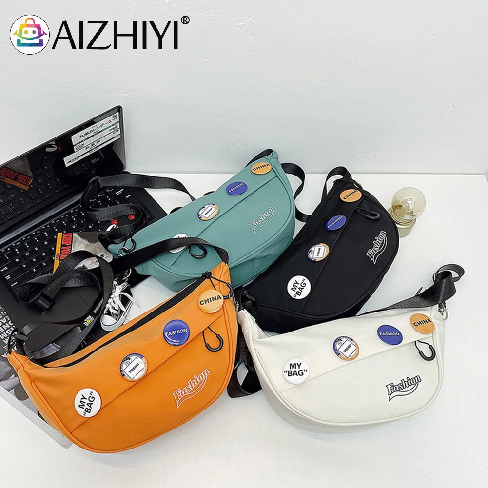 

Женская Холщовая Сумка через плечо с буквенным принтом, миниатюрная Повседневная Уличная Холщовая Сумка-тоут на молнии, Мужская Уличная Су...