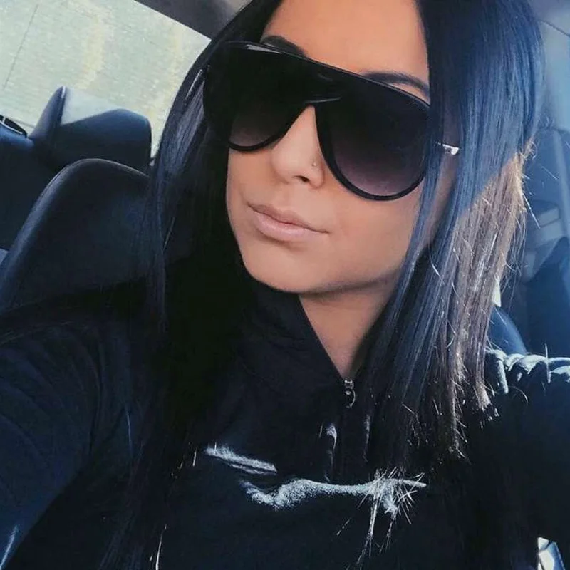 

New Classic Ladies Pilot Round Sunglasses Women Retro Oversized Sun Glasses Luxury Driving Men Sun Glasses zonnebril dames UV400